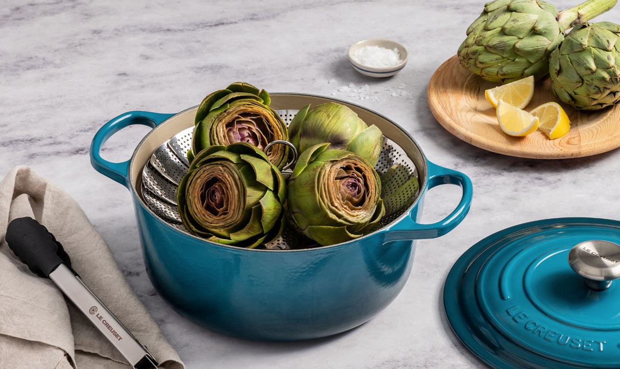 Le Creuset Signature 24cm Cast Iron Round Casserole - Deep Teal | 21177246422430