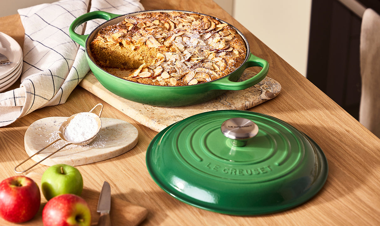 Le Creuset Signature 26cm Cast Iron Shallow Casserole - Bamboo Green | 21180264082430