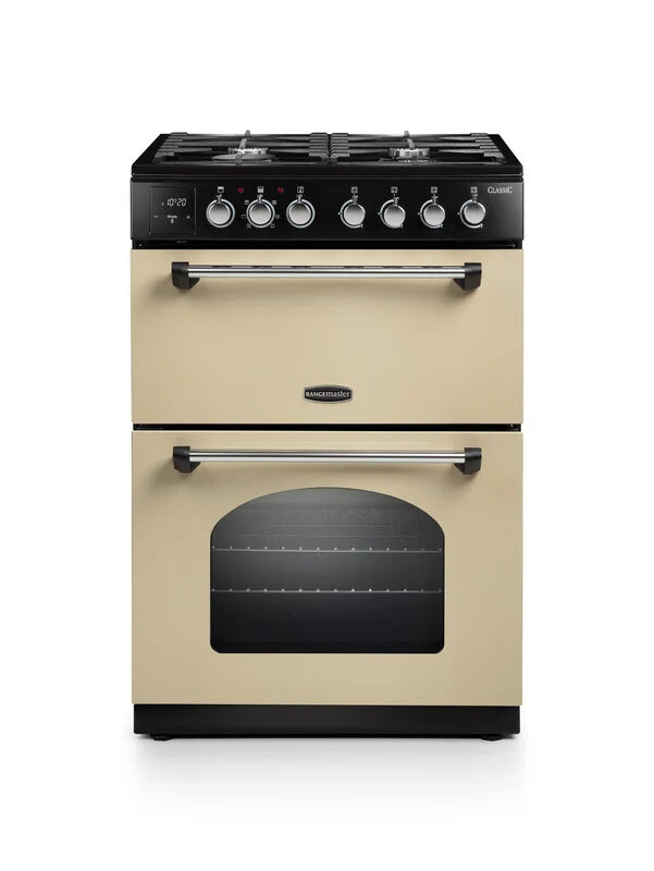 Rangemaster Classic 60cm Dual Fuel - Cream & Chrome | CLA60DFFCR/C