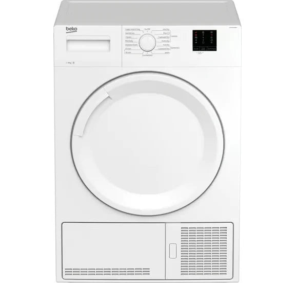 Beko 8kg Condenser Tumble Dryer with Sensor Programmes - White | DTKCE80021W