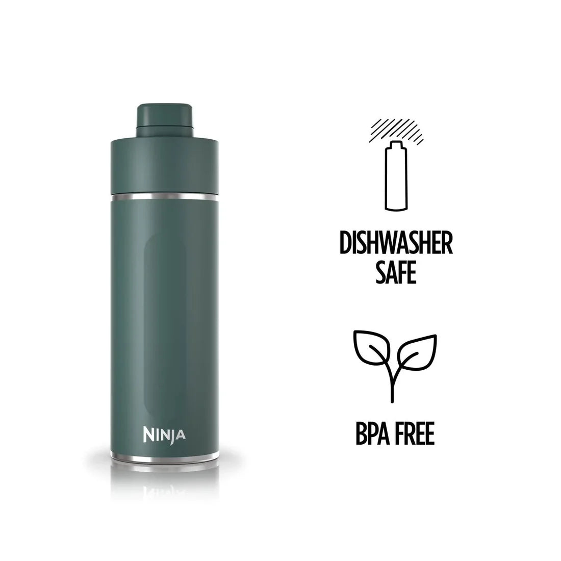 Ninja Thirsti 530 ml Travel Bottle – Evergreen | DW1801EUUKEM