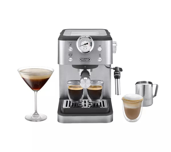 Delonghi Linea Classics EM450.M Coffee Machine - Metal | EM450.M