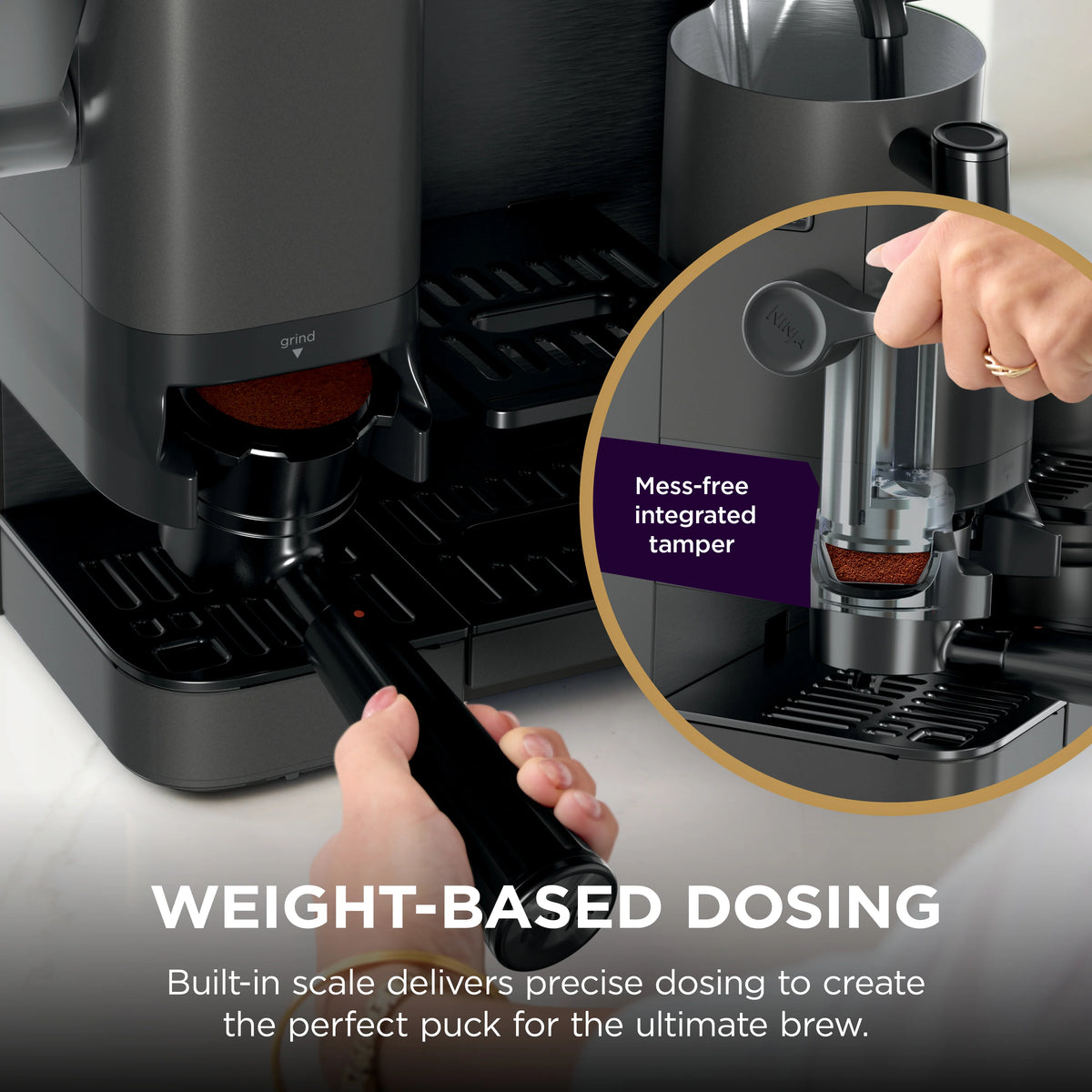 Ninja Luxe Café Pro Espresso Machine - Black on Black | ES701UKBK2