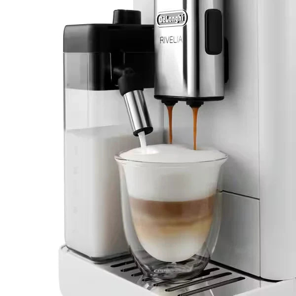 DeLonghi Rivelia 1.4L Automatic Coffee Machine - White | EXAM440.55W