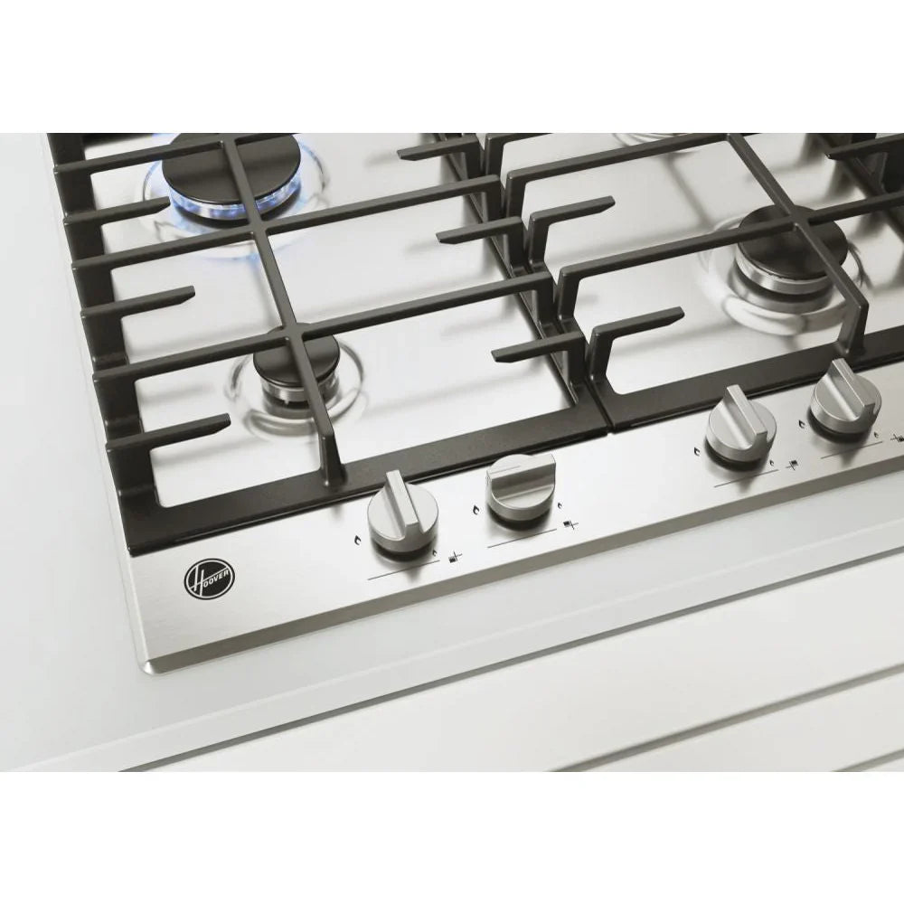 Hoover 4 Burner Built-In Gas Hob - Stainless Steel | HHG6BRK3X
