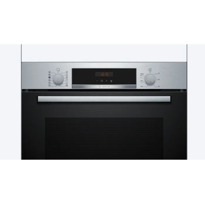 Bosch Series 4 oven, control panel close up