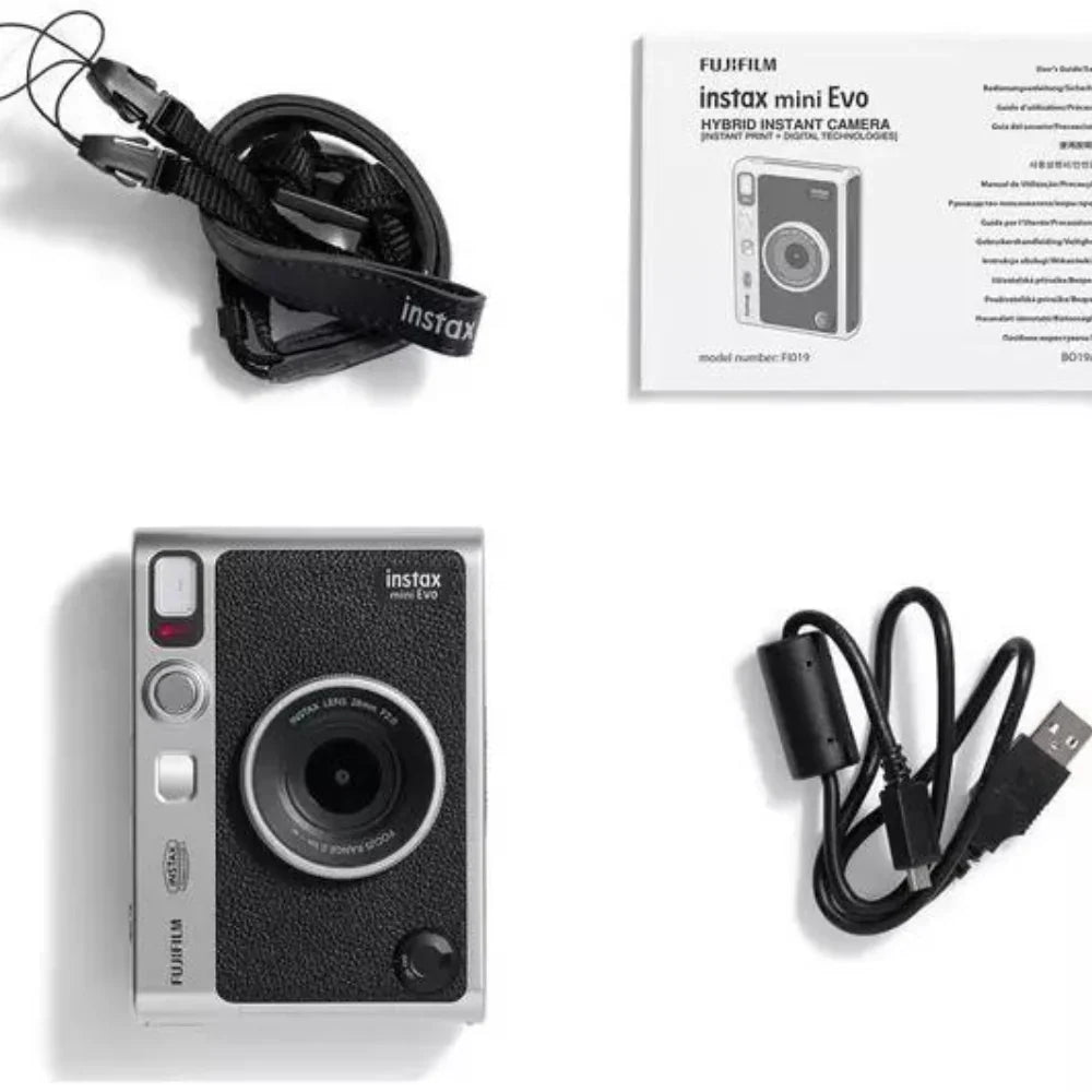 Fujifilm Instax Mini EVO Instant Camera - Black | INSTAX EVO BK