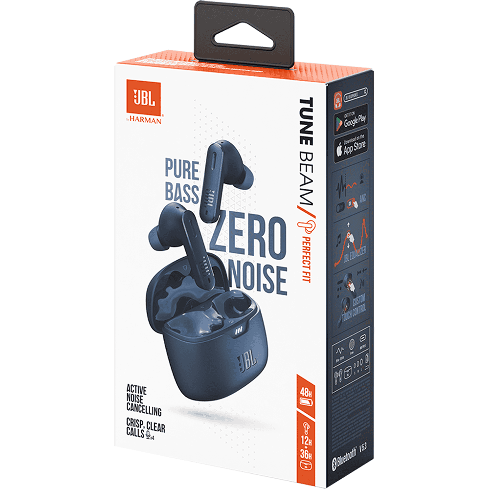 JBL Tune Beam Wireless Earbuds - Blue | JBLTBEAMBLU