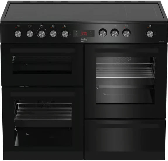 Beko 100cm Range Cooker Ceramic - Black | KDVC100K