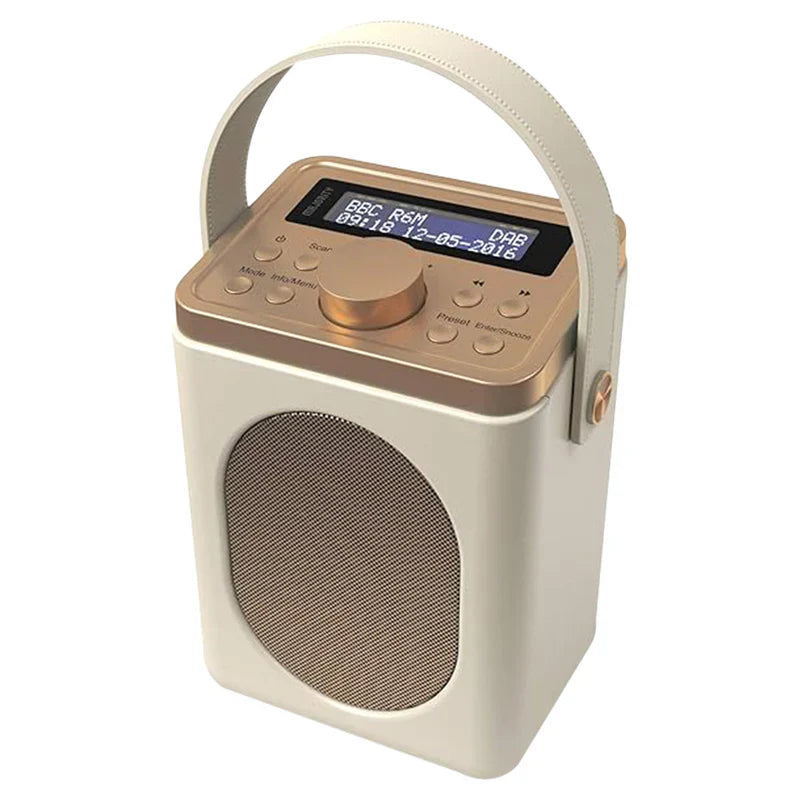 Majority Little Shelford Portable DAB/DAB+ & FM Radio - Cream | LSHDABCRM