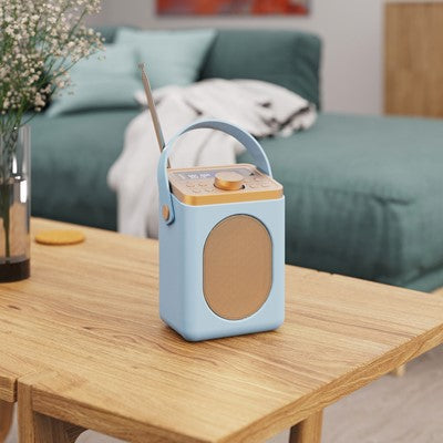 Majority Little Shelford Portable DAB/DAB+ & FM Radio - Duck Egg Blue | LSHDABDUK