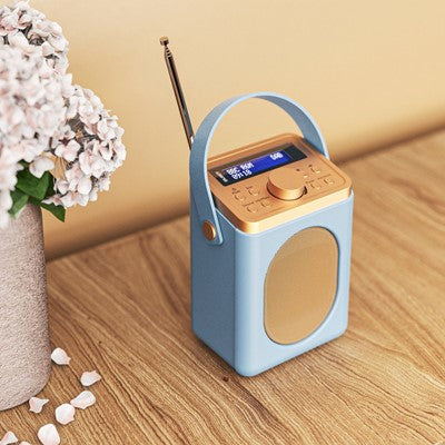 Majority Little Shelford Portable DAB/DAB+ & FM Radio - Duck Egg Blue | LSHDABDUK