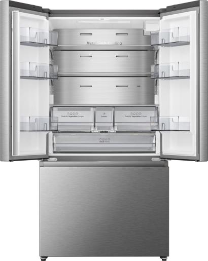 HISENSE Smart American Fridge Freezer - Stainless Steel | Plumbed | RF815N4SESE