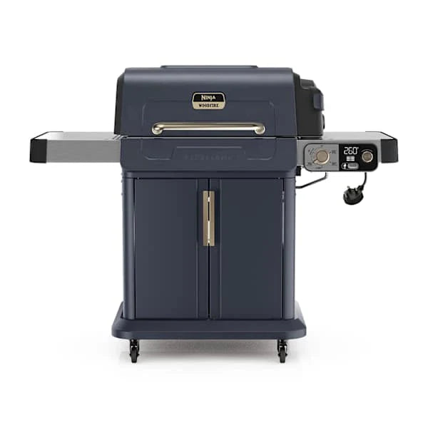 Ninja FlexFlame Gas BBQ & Outdoor Cooking System - Blue & Gold | PG301UKBL