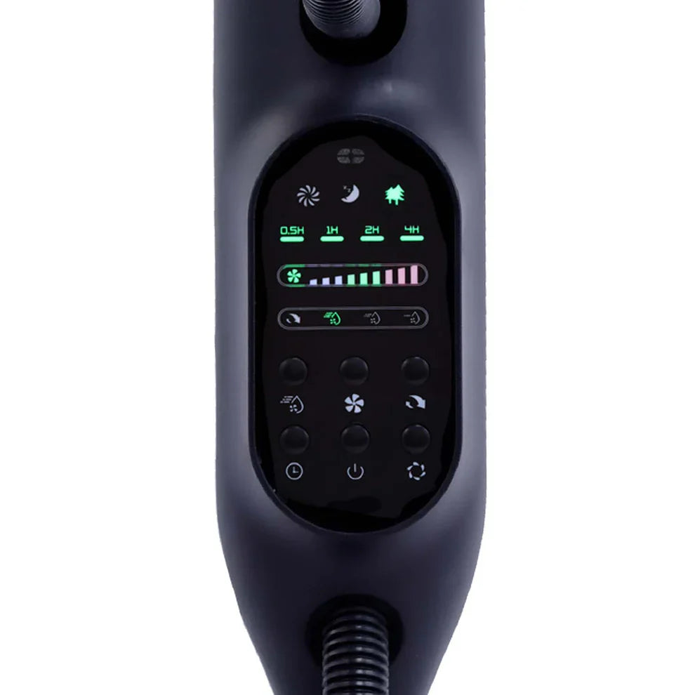 Powersonic Pedestal Oscillating Misting Fan - Black | PWRHT505
