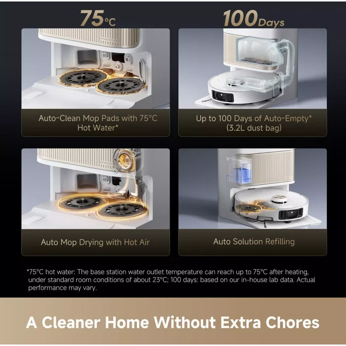 Dreame L40 Pro Robotic Robot Vacuum Cleaner - White | RLL74CE_WH