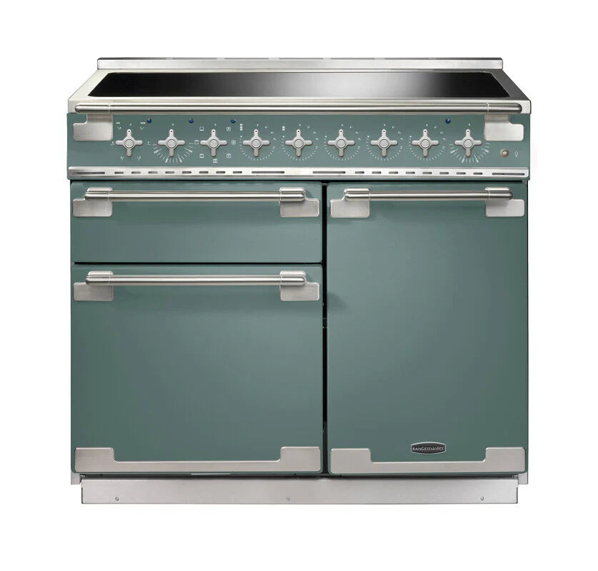 Rangemaster Elise 100cm Induction Range Cooker - Cream & Brushed Nickel | ELS100EICR/