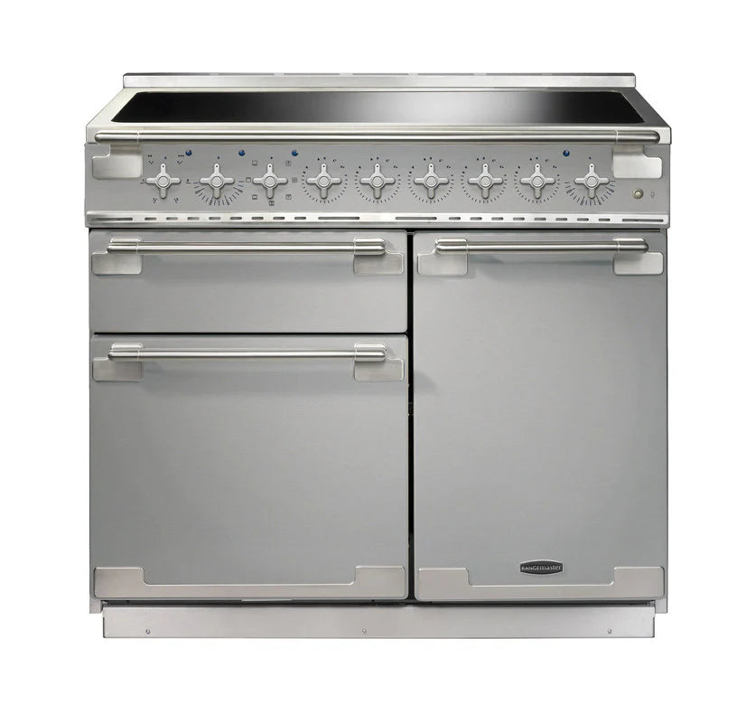 Rangemaster Elise 100cm Induction Range Cooker - Stainless Steel & Brushed Nickel | ELS100EISS/