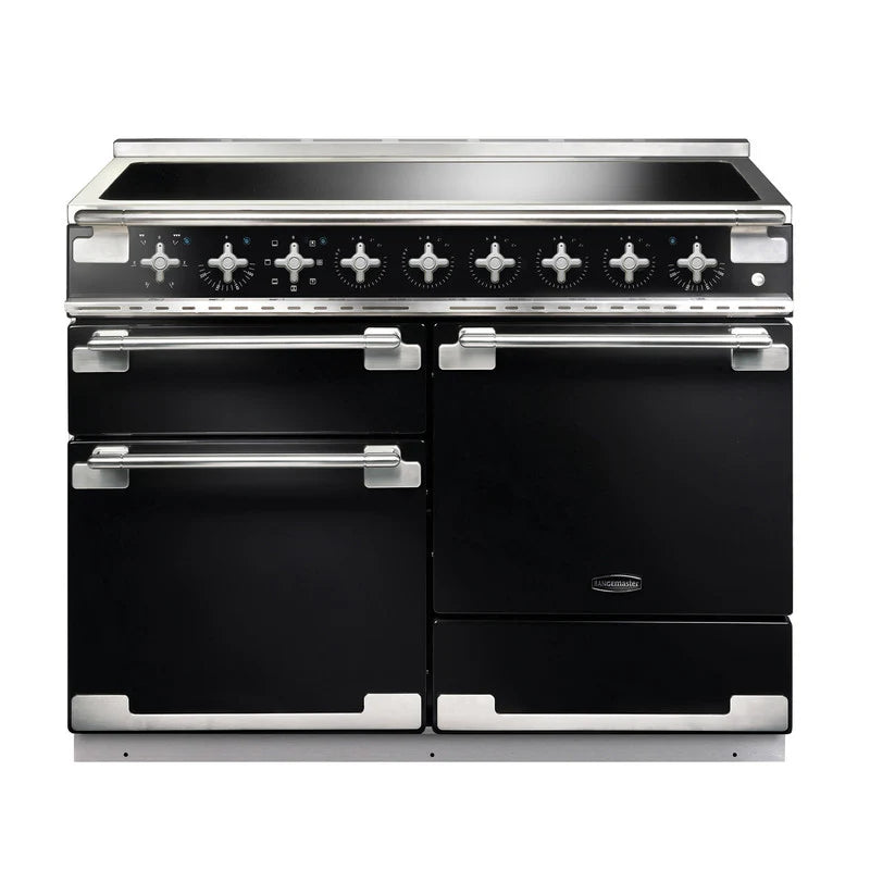 Rangemaster Elise 110cm Induction Range Cooker - Black & Brushed Nickel | ELS110EIGB/