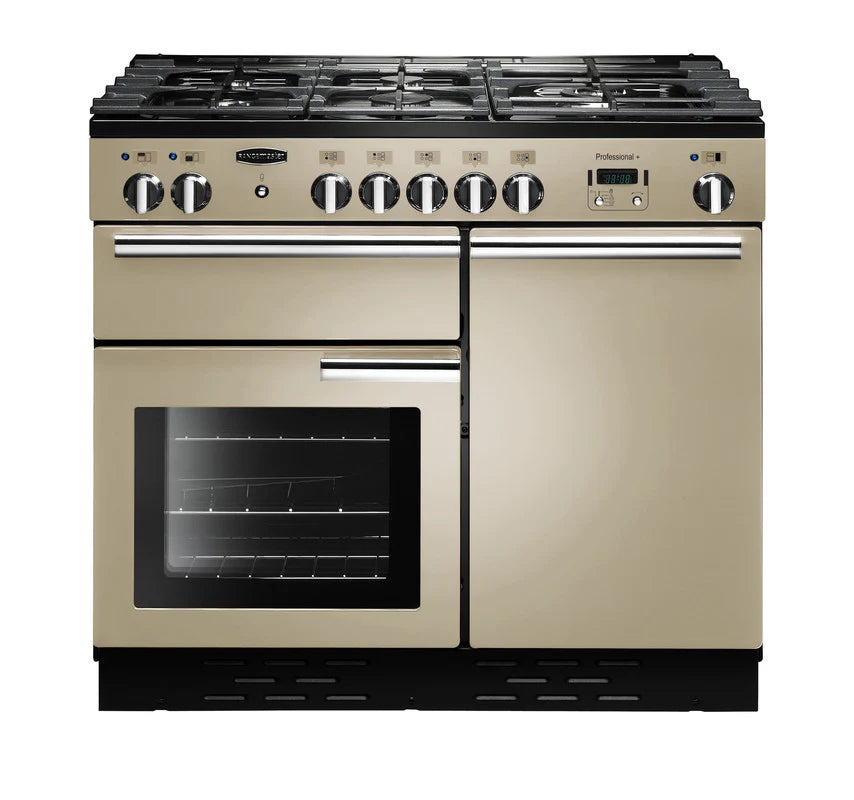 Rangemaster Professional+ 100cm All Gas Range Cooker - Cream & Chrome | PROP100NGFCR/C