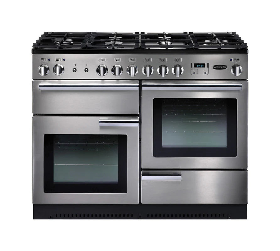 Rangemaster Professional+ 110cm All Gas Range Cooker - Stainless Steel & Chrome | PROP110NGFSS/C
