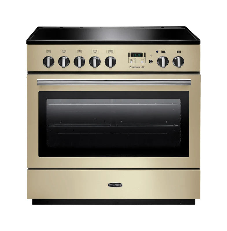 Rangemaster Professional+ FX 90cm Induction Range Cooker - Cream & Chrome | PROP90FXEICR/C
