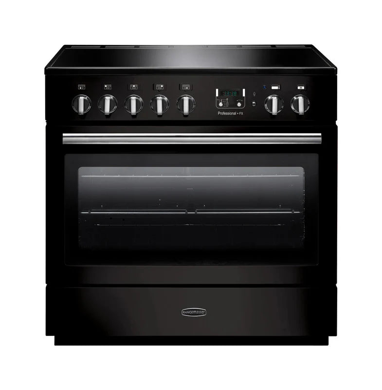 Rangemaster Professional+ FX 90cm Induction Range Cooker - Black & Chrome | PROP90FXEIGB/C
