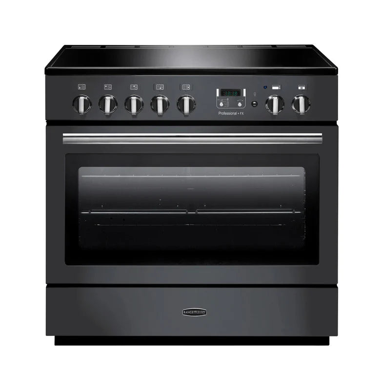 Rangemaster Professional+ FX 90cm Induction Range Cooker - Slate & Chrome | PROP90FXEISL/C