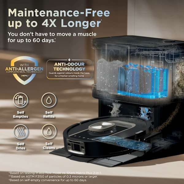 Shark ThermaCharged PowerDetect Robot Vacuum Cleaner - White | RV2900XEUKWH