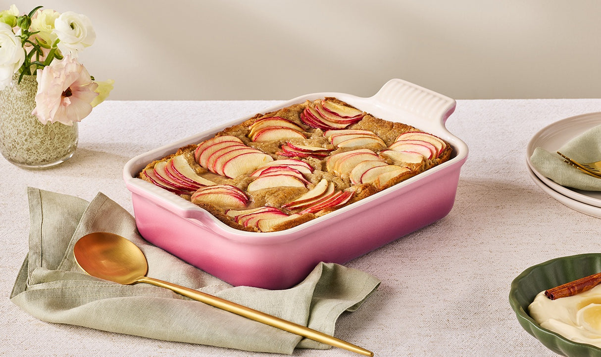 Le Creuset 26cm Stoneware Heritage Rectangular Dish - Rose Quartz | 71102261780001