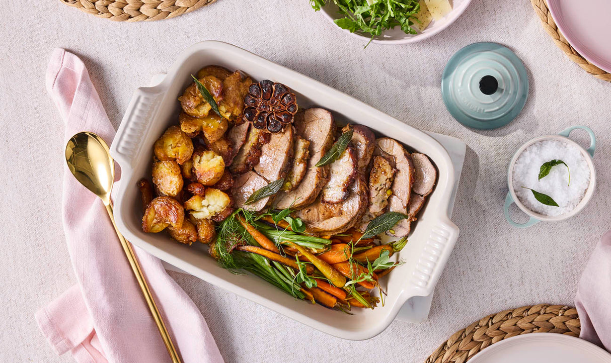 Le Creuset 26cm Stoneware Heritage Rectangular Dish - Sea Salt | 71102267170001