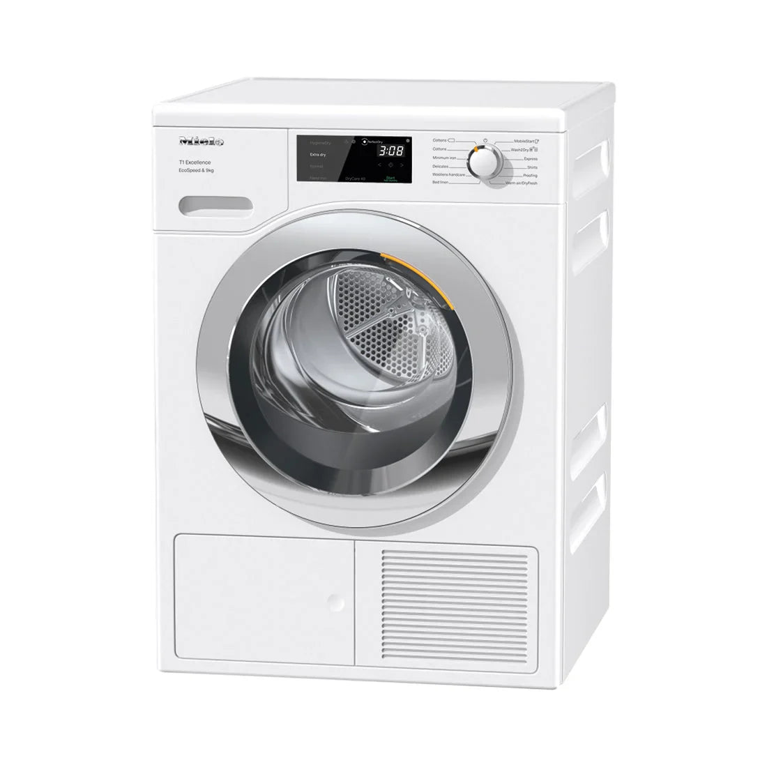 Miele Heat pump tumble dryer, 9kg, Chrome Door | Chrome Edition | TEH 785 WP