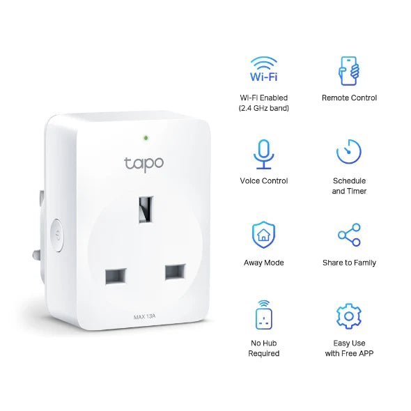Tapo Mini Smart Wi-Fi Socket 4pk | TAPOP100(4-PACK)V2