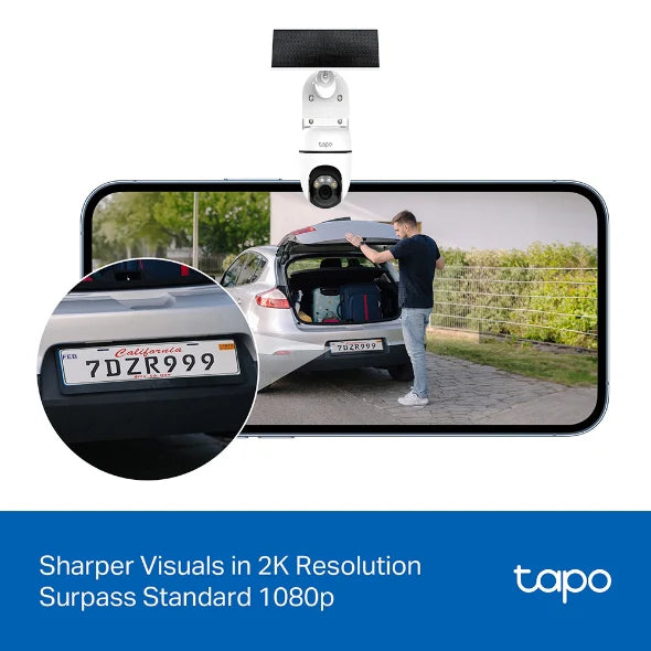Tapo Solar-Powered Pan/Tilt Security Camera Kit | TAPOC610KIT