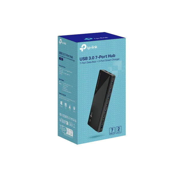 TP Link USB 3.0 7-Port Hub with 2 Charging Ports | UH720
