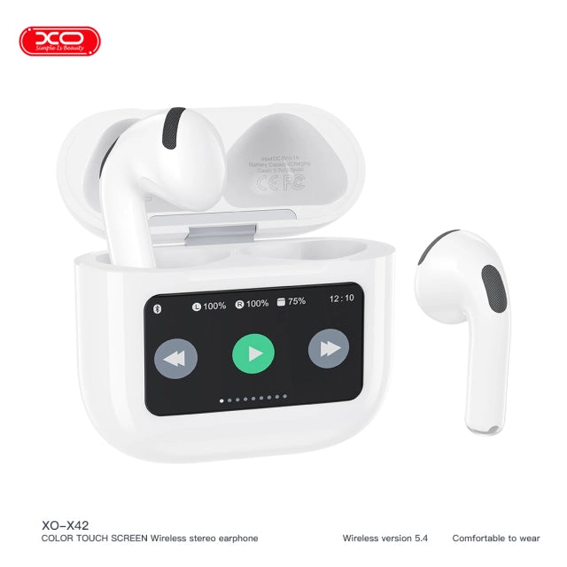 Wireless Bluetooth Earphones - White | EXSXO-X42PRO
