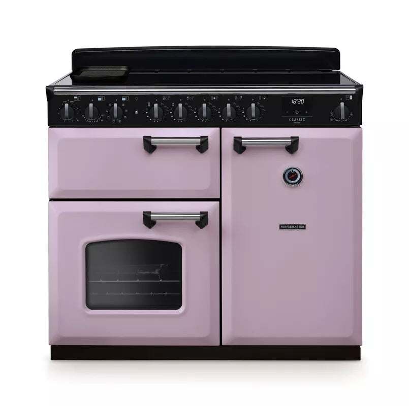 Rangemaster Classic Deluxe 100cm Induction Range Cooker - Heather & Chrome | CLDL100EIPHTH/CM1