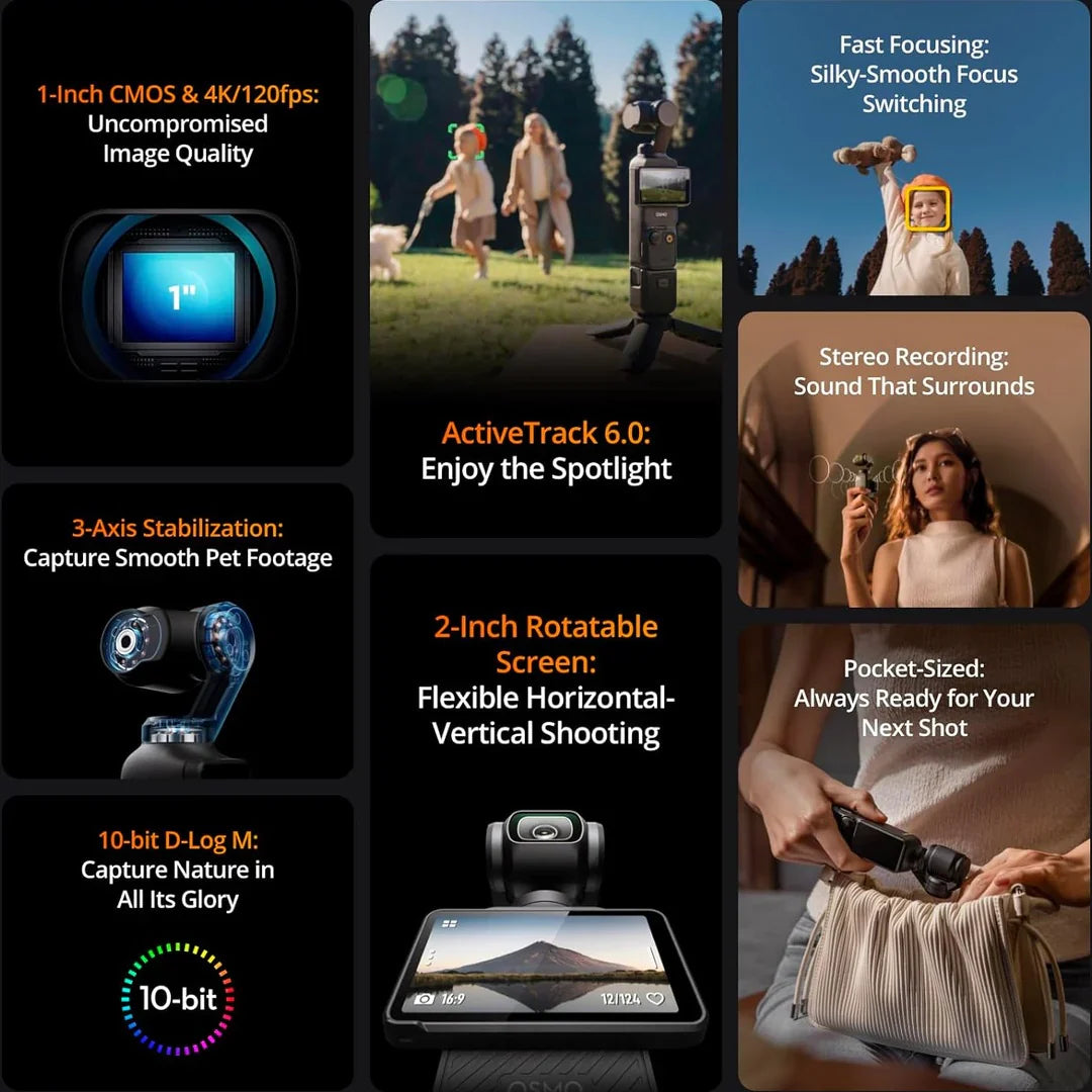 DJI Osmo Pocket 3 4K Camera Creator Combo | CP.OS.00000302.02