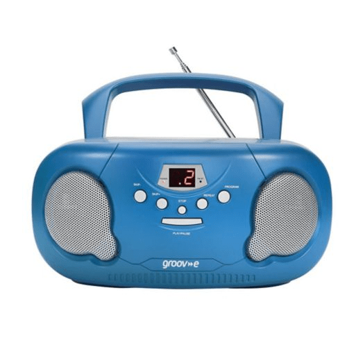 Groov-e Portable CD & Radio Blue GVPS733/BE