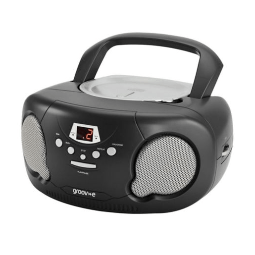 Groov-e Portable CD & Radio Black GVPS733/BK