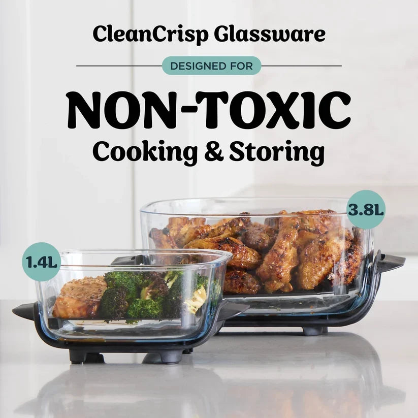 Ninja CRISPi 4-in-1 Portable Glass Air Fryer - Stone | FN101UKST