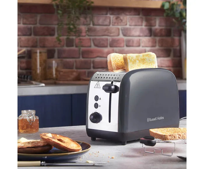 Russell Hobbs Stainless Steel 2 Slice Toaster – Grey | 26552