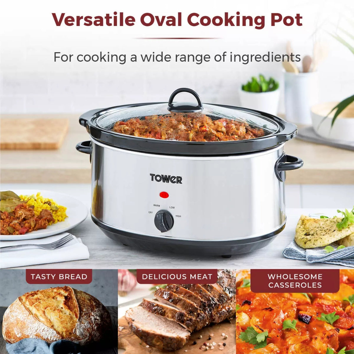 Tower Slow Cooker 6.5L | T16040Y
