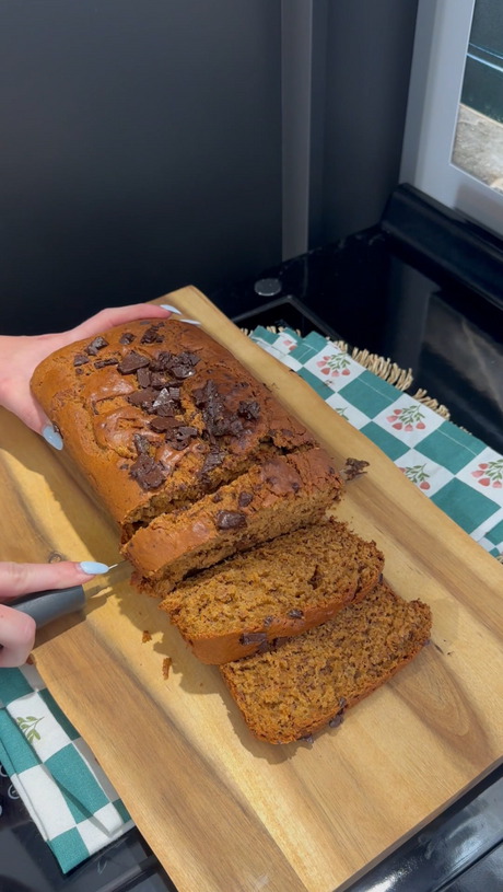 Banoffe Bread in our AGA