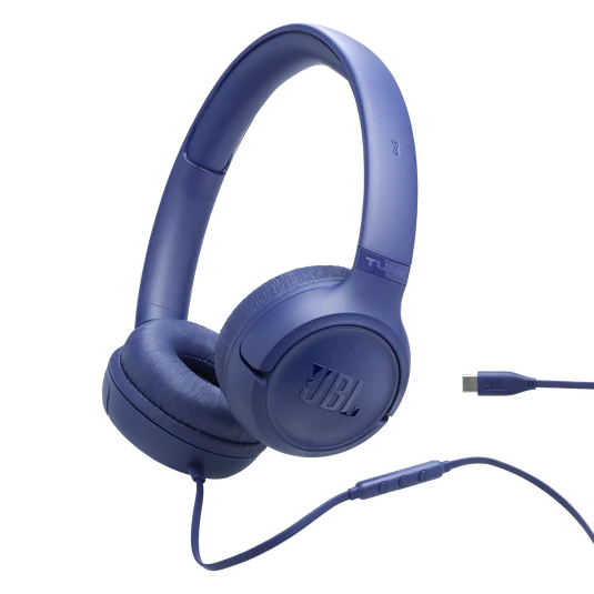JBL Tune 530C Wired Headphones - Blue | JBLT530CBLU