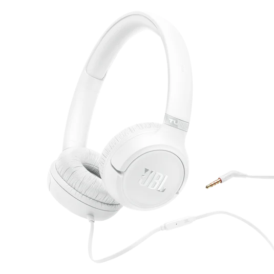 JBL Tune 530 Wired Headphones - White | JBLT530WHT
