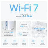 Deco BE9300 Whole Home Mesh WiFi 7 System - 3pk | DECOBE653PK