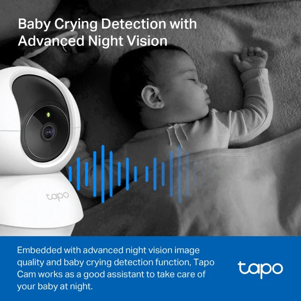 Tapo Pan/Tilt Home Security Wi-Fi Camera | TAPOC210P2