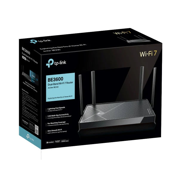 TP Link BE3600 Dual-Band Wi-Fi 7 Router | ARCHERBE230