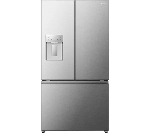 Hisense Smart American fridge freezer in stainless steel, front view
